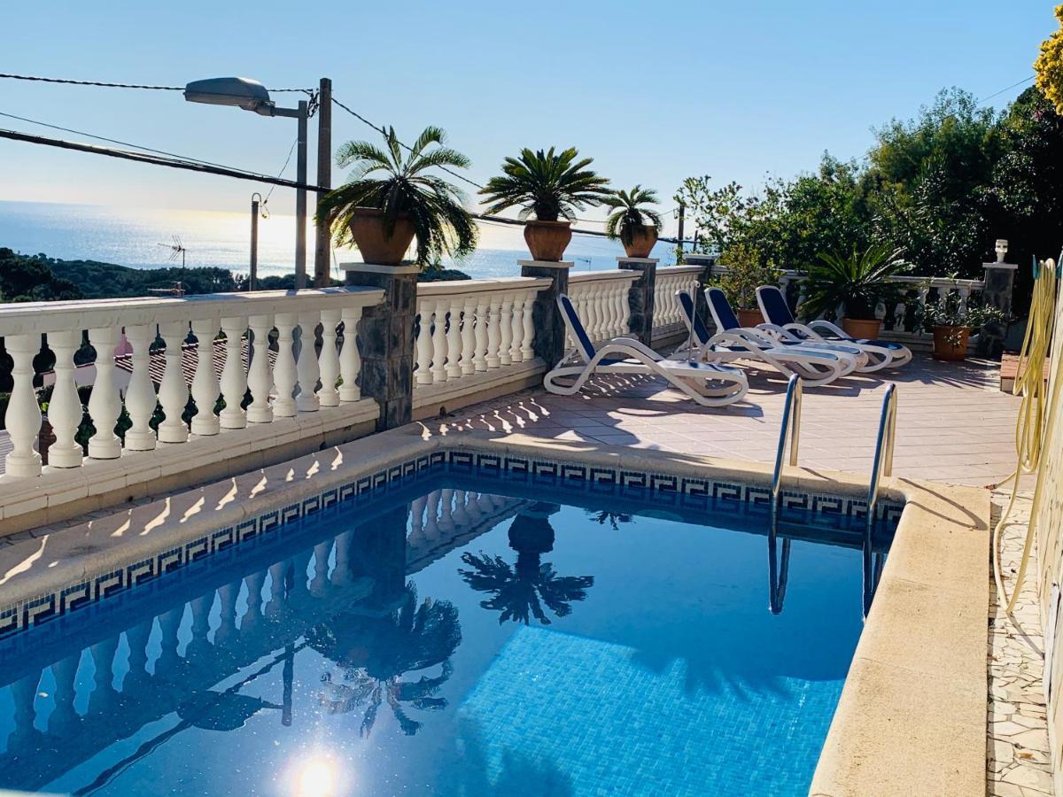 Mediterranean Villa Investingspain Sea View And Pool Lloret de Mar Exterior foto